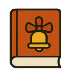 Книга в подарунок Червона книга з дзвіночком у бантику