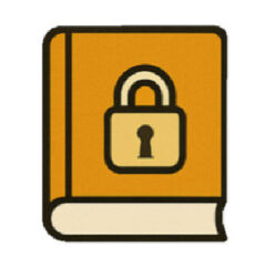 Не доступні книги Жовта книга з піктограмою замка