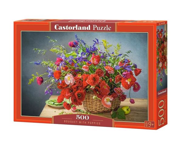 пазли castorland 500 елементів bouquet with poppies 53506 Ціна (цена) 160.40грн. | придбати  купити (купить) пазли castorland 500 елементів bouquet with poppies 53506 доставка по Украине, купить книгу, детские игрушки, компакт диски 1