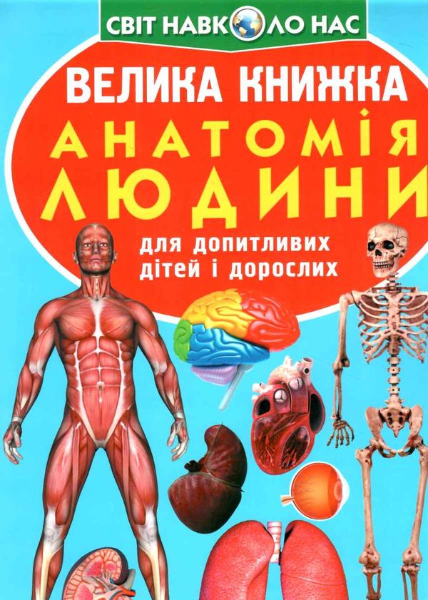 велика книжка анатомія людини Ціна (цена) 36.30грн. | придбати  купити (купить) велика книжка анатомія людини доставка по Украине, купить книгу, детские игрушки, компакт диски 0