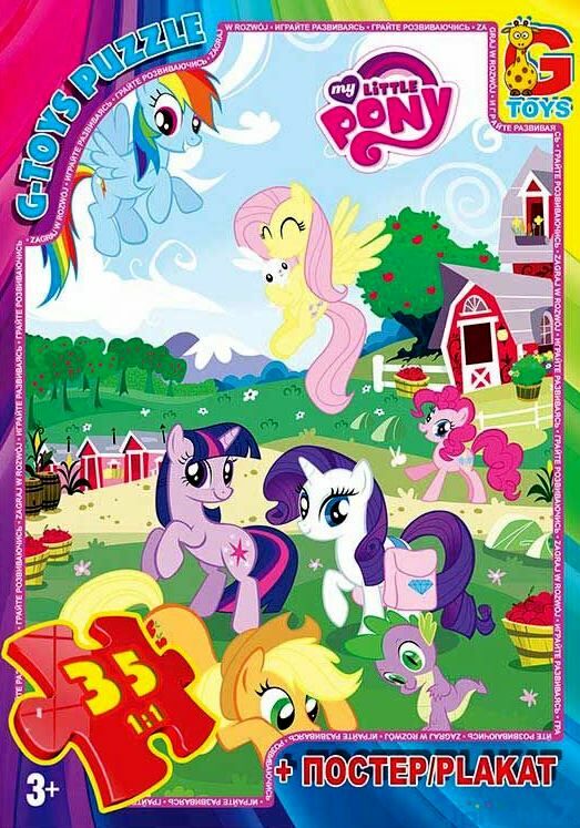 Пазли G-Toys 35 елементів My little Pony MLP011 Ціна (цена) 56.30грн. | придбати  купити (купить) Пазли G-Toys 35 елементів My little Pony MLP011 доставка по Украине, купить книгу, детские игрушки, компакт диски 0