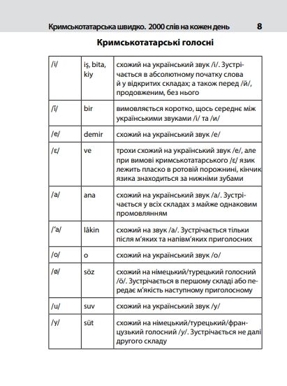 Кримськотатарська швидко 2000 слів на кожен день Ціна (цена) 62.00грн. | придбати  купити (купить) Кримськотатарська швидко 2000 слів на кожен день доставка по Украине, купить книгу, детские игрушки, компакт диски 6