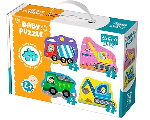 пазли Baby Classic - будівельні транспортні засоби Trefl 36072 Ціна (цена) 270.30грн. | придбати  купити (купить) пазли Baby Classic - будівельні транспортні засоби Trefl 36072 доставка по Украине, купить книгу, детские игрушки, компакт диски 1