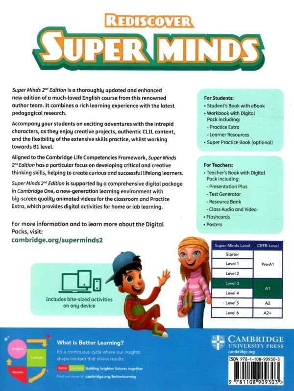 Super Minds 2nd Edition 3 Workbook with Digital Pack British English Ціна (цена) 346.50грн. | придбати  купити (купить) Super Minds 2nd Edition 3 Workbook with Digital Pack British English доставка по Украине, купить книгу, детские игрушки, компакт диски 5