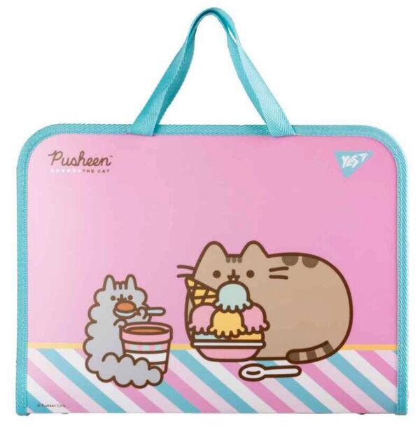 Портфель на блискавці з тканинними ручками Pusheen Stormy 492238 YES FC Ціна (цена) 186.50грн. | придбати  купити (купить) Портфель на блискавці з тканинними ручками Pusheen Stormy 492238 YES FC доставка по Украине, купить книгу, детские игрушки, компакт диски 0