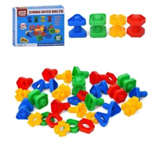 Конструктр на шурупах,болти,гайки 40 деталей В0010 Конструктр на шурупах,болти,гайки 40 деталей В0010