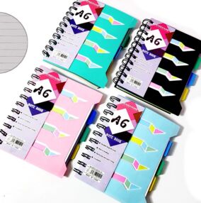 Блокнот А6 120 аркушів пластикова обкладинка у лінію на 4 розділи А6-12 Блокнот А6 120 аркушів пластикова обкладинка у лінію на 4 розділи А6-12