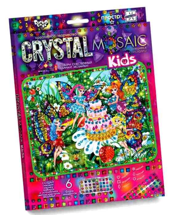 набір для творчості crystal mosaic kids CRMk-01-08 самоклеящиеся кристаллы Ціна (цена) 76.90грн. | придбати  купити (купить) набір для творчості crystal mosaic kids CRMk-01-08 самоклеящиеся кристаллы доставка по Украине, купить книгу, детские игрушки, компакт диски 1