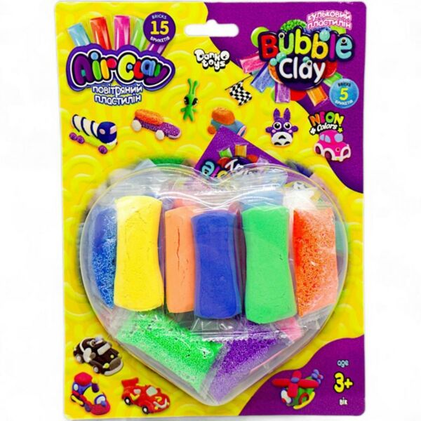 пластилин Air clay + Bubble clay ARBB-03-02 для хлопчиків на блістері Ціна (цена) 87.70грн. | придбати  купити (купить) пластилин Air clay + Bubble clay ARBB-03-02 для хлопчиків на блістері доставка по Украине, купить книгу, детские игрушки, компакт диски 0