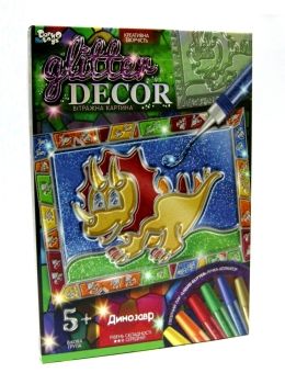 набір для творчості Glitter decor GD-01-02U динозавр Ціна (цена) 48.20грн. | придбати  купити (купить) набір для творчості Glitter decor GD-01-02U динозавр доставка по Украине, купить книгу, детские игрушки, компакт диски 0